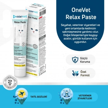 OneVet Relax Paste Stres Ve Anksiyete Azaltıcı Kedi Maltı 50 Gr