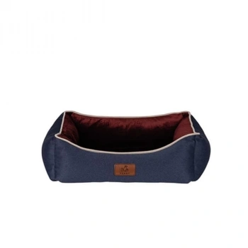 Peggy Lola Köpek Yatağı Bordo Lacivert Medium 70x50x25 Cm