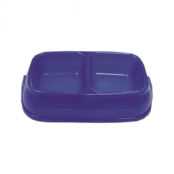 Pet Garden Küçük Boy İkili Köpek Mamave Su Kabı 0.5 Lt 22.5x13.55 Cm