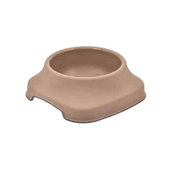 Plastart Plastic Pet Round Food Bow Taupe 2 Lt