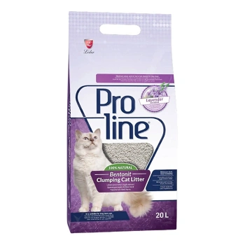 Proline Lavanta Kokulu Topaklanan Bentonit Kedi Kumu 20 Lt