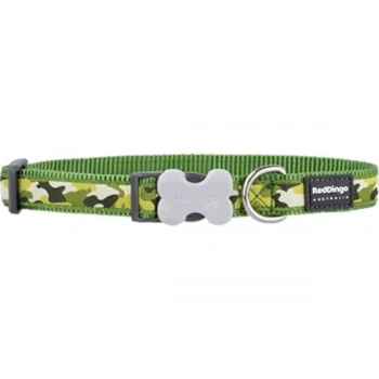 Red Dingo Kamuflaj Köpek Boyun Tasması Yeşil 15 Mm