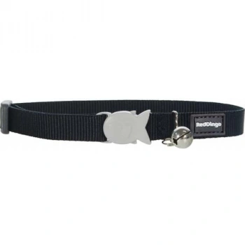 Red Dingo Klasik Kedi Boyun Tasması Siyah 12 Mm