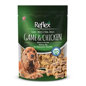 Reflex Av Hayvanlı ve Tavuklu Yarı Yumuşak Köpek Ödül Maması 150 Gr