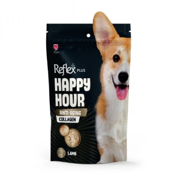 Reflex Plus Happy Hour Anti-Aging Collagen Kuzu Etli Yetişkin Köpek Ödül Maması 60 Gr