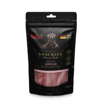 Reflex Snackies Natural Keçi Etli Şerit Tahılsız Köpek Ödül Maması 170 Gr