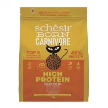 Schesir Born Carnivore Tavuk ve Yumurtalı Yetişkin Kedi Maması 1.25 Kg