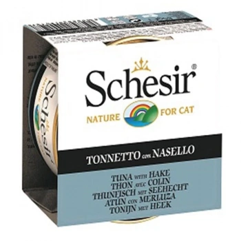 Schesir Tuna Balıklı ve Barlam Balığı Jöleli Konserve Kedi Maması 85 Gr