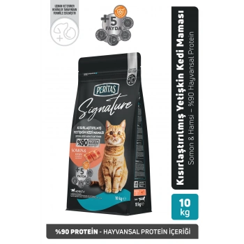 Signature Somonlu Kısırlaştırılmış Yetişkin Kedi Maması 10 Kg