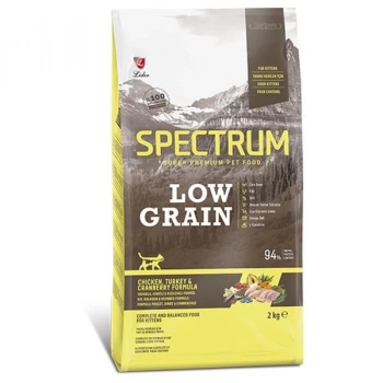 Spectrum Düşük Tahıllı Tavuklu Hindili ve Yaban Mersinli Yavru Kedi Maması 2 Kg