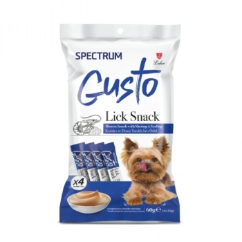 Spectrum Gusto Karidesli ve Deniz Taraklı Sıvı Yetişkin Köpek Ödül Maması 4x15 Gr