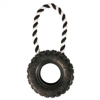 Trixie Köpek Kauçuk Tekerlek ve İp Tutamaç Oyuncak 15 Cm