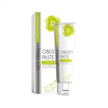 Vet Prive Veterinary Obesity Paste Kedi ve Köpekler için Kilo Kontrolü Desteği Malt Macun 100 Gr