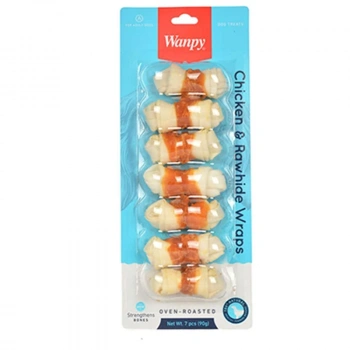 Wanpy Burgu Tavuk Sargılı Köpek Ödül Kemiği 90 Gr