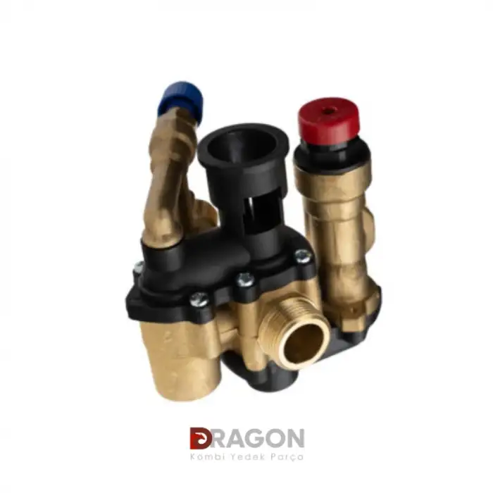 Demir döküm kalisto üç yollu blok pirinç