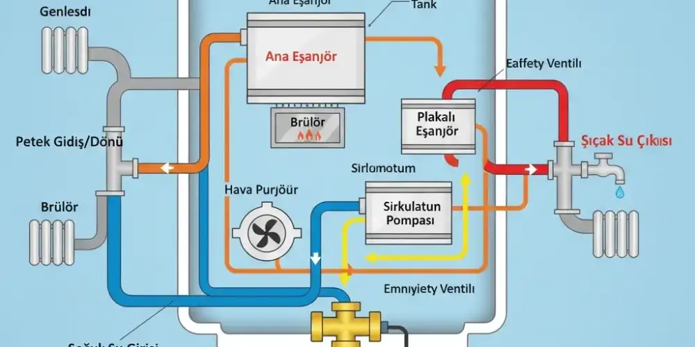 Demirdöküm Ademix Kalisto Üç Yollu Vana Motoru Nedir? Arızası ve Değişimi