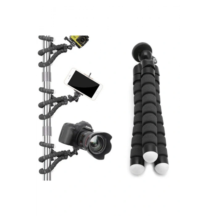 Concord T-1 26 cm Süngerli Ahtapot Tripod Telefon Tutucu Aparat