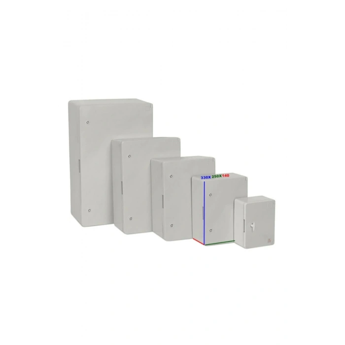330x250x140mm Taban Saclı ABS Plastik Pano (Boş)
