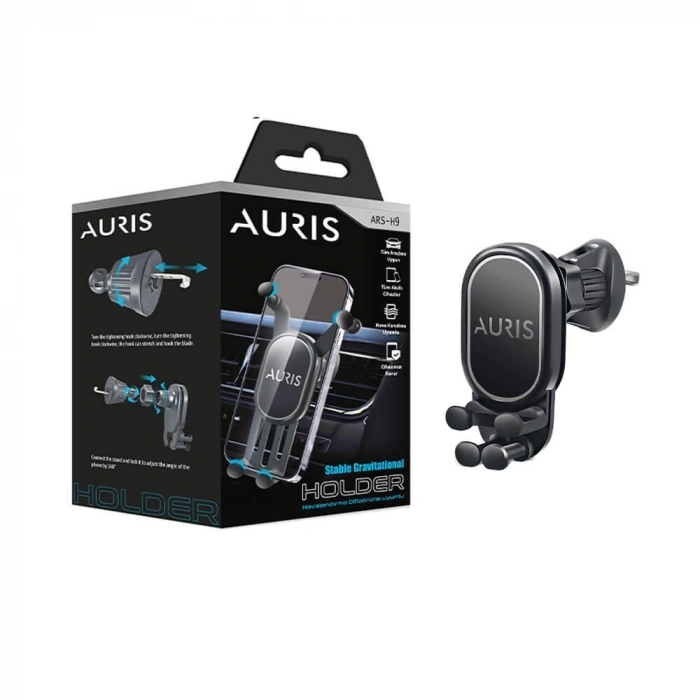 Auris ARS-AH9 Havalandırma Izgarasına Takılan Klipsli Araç Telefon Tutucu