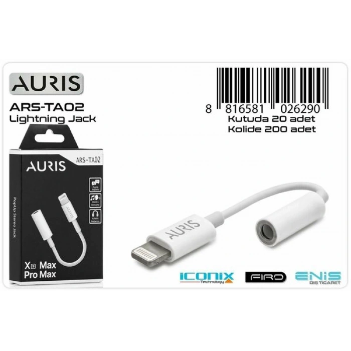 Auris Lightning BT Kulaklık Dönüştürücü ARS-TA02 ARS-JA02 6290