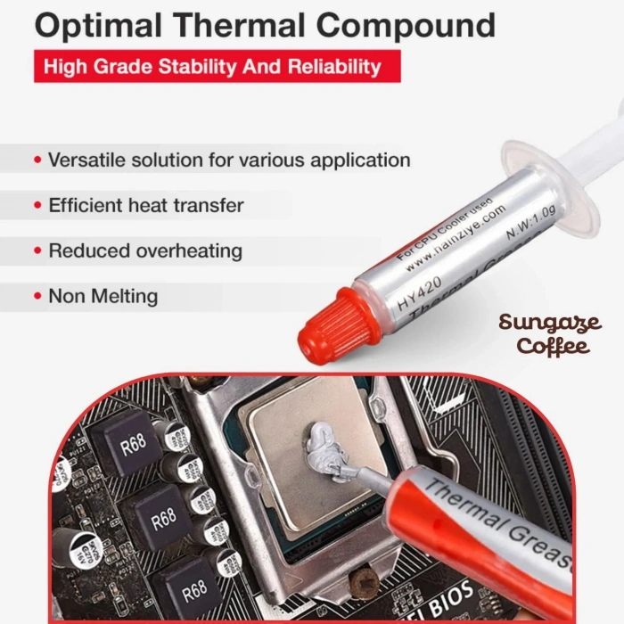 Halnziye HY420 1 G Beyaz 1.36 W/m-K Termal Macun