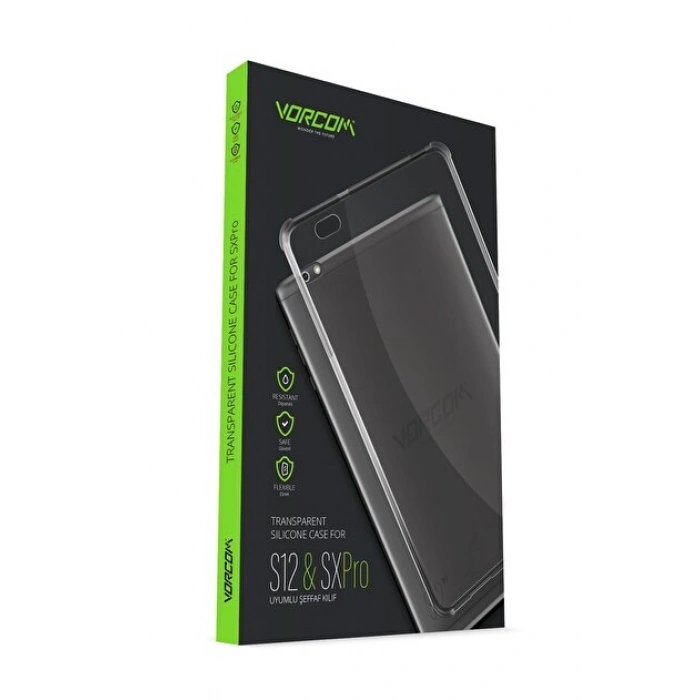 Vorcom S12 Şeffaf Kılıf Slikon