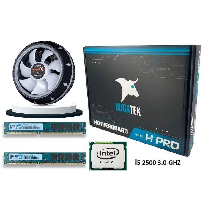 İNTEL H61 PRO İ5 2500 3.30 GHZ 16GB RAM CPU FAN
