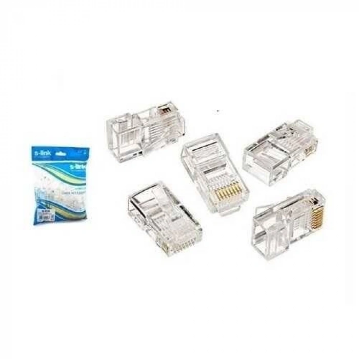 S-Link 100lü RJ-45 Konnektör Paket (SL-COB8P )