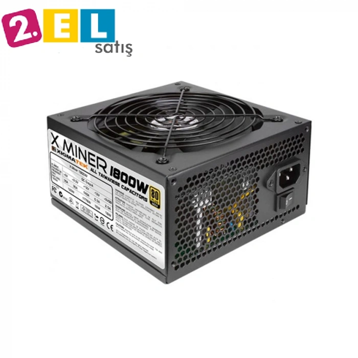 XIGMATEK X MINER 1800W 80 PLUS GOLD GÜÇ KAYNAĞI (İKİNCİ EL)