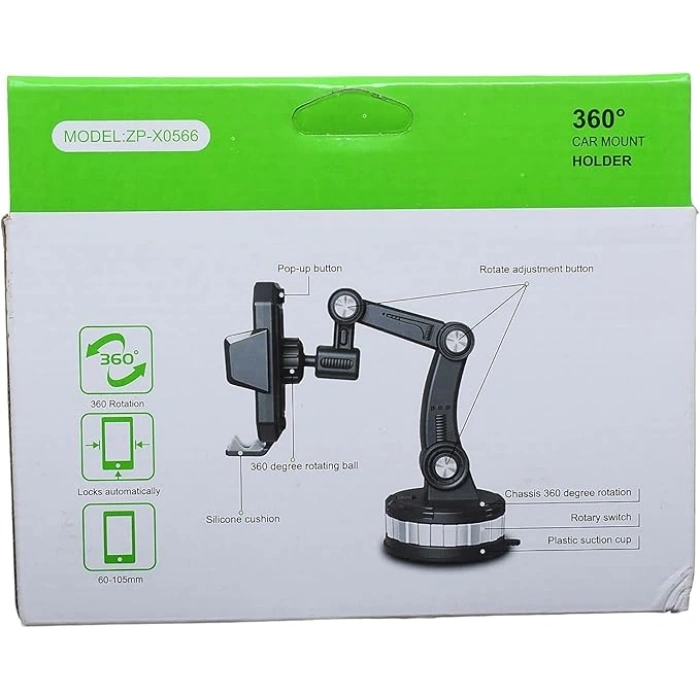 ZP-X0566 Gösterge Paneli Araç Tutucu Süper Vantuzlu Telefon Tutucu Güçlü