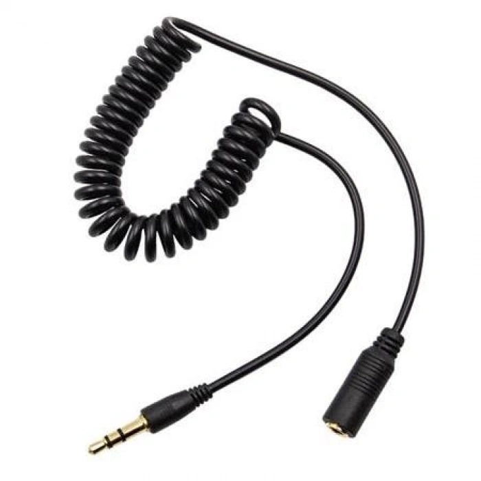 Alfais 4271 Spiralli 3.5mm Dişi Erkek Stereo Uzatma Kablosu