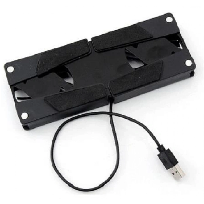 Alfais 4275 Laptop Notebook Altı Katlanabilen Usb Mini Çift Fanlı Soğutucu