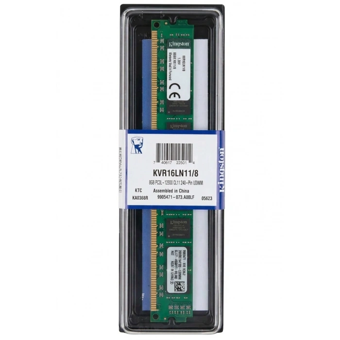 Kingston 8 GB 1600 MHz DDR3 CL11 KVR16LN11/8WP Ram
