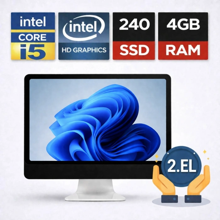 TURBOX AİO All İn One İ5 3230M 4GB Ram 240GB SSD  24 Ekran