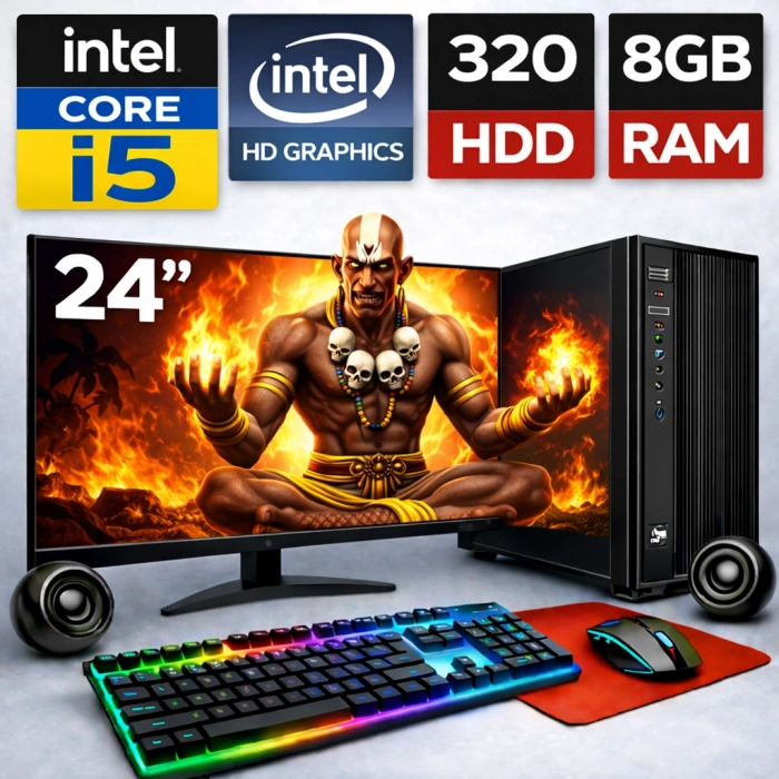 EGETECK Gamework i5 3470 8GB RAM 320GB HDD İntel HD Graphics 24 Monitör Akvaryum Gaming Oyuncu Bilgisayarı