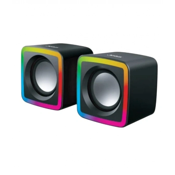 Jedel S-575 3.5mm TRS - USB Güç - Renkli Rgb Işıklı 1+1 Hoparlör Speaker