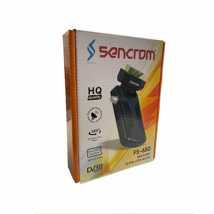 SENCROM FS-650 Scart Mini Uydu Alıcısı