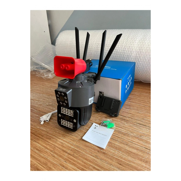 Blic Blm-36 Çift Kameralı Hareket Takipli Gece Sensörlü Çift Siren Su Geçirmez Onvif Wifi Ip Kamera