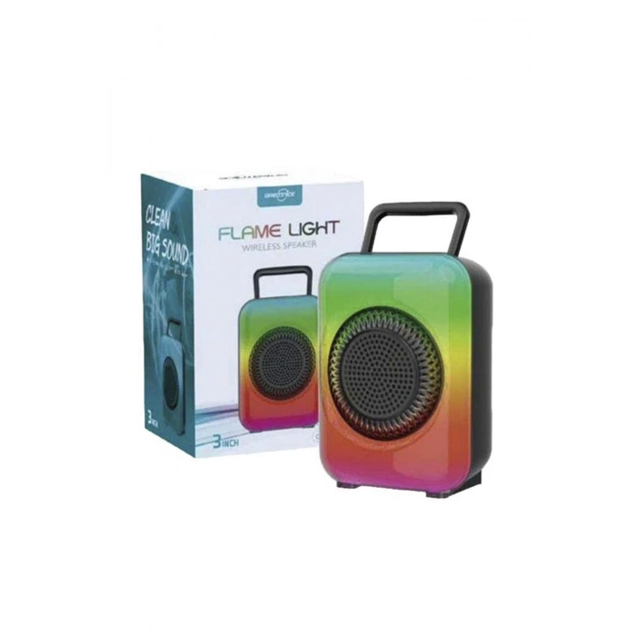 Bluetooth Hoparlör Işıklı Taşınabilir Speaker GTS1867 Siyah