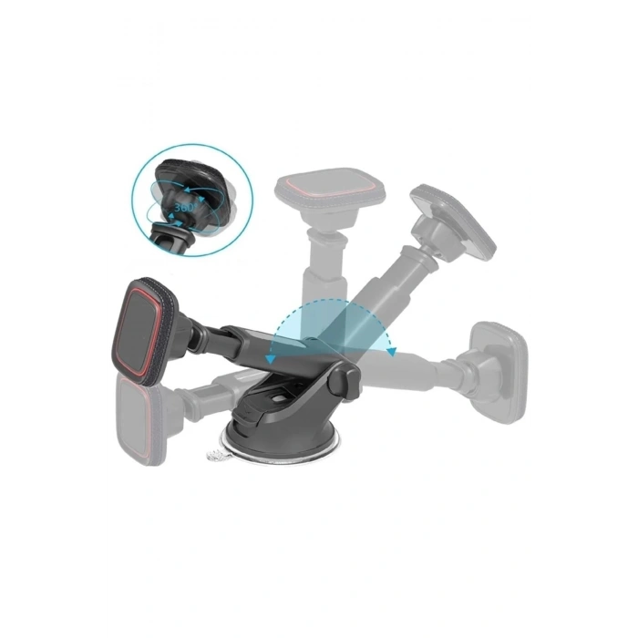 Concord Ch110 Mıknatıslı Oynar Başlıklı Vantuzlu Araç Tutucu