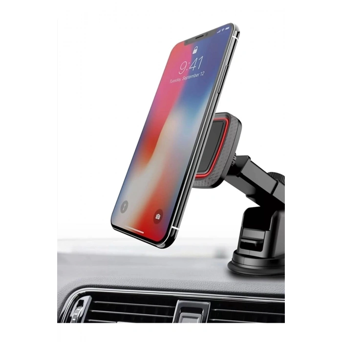 Concord Ch110 Mıknatıslı Oynar Başlıklı Vantuzlu Araç Tutucu