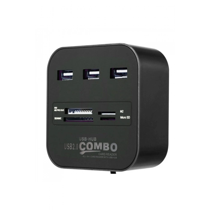 Concord C-847 3 Port USB Çoğaltıcı Hub USB 2.0 SD TF 60Cm Kablo Tak Çalıştır