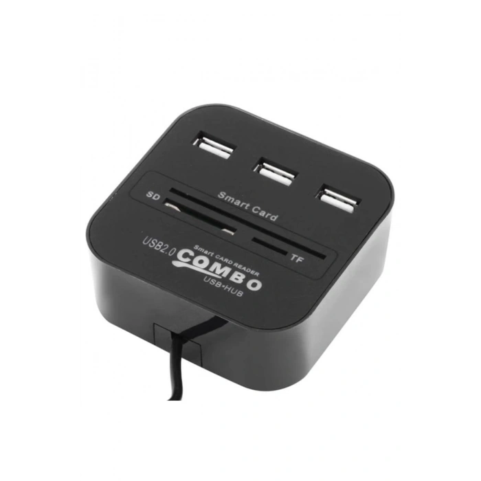 Concord C-847 3 Port USB Çoğaltıcı Hub USB 2.0 SD TF 60Cm Kablo Tak Çalıştır