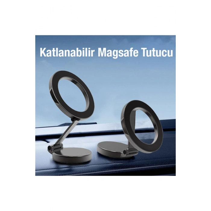YK-H800 Torpido Üstü Araç İçi MagSafe Telefon Tutucu SİYAH