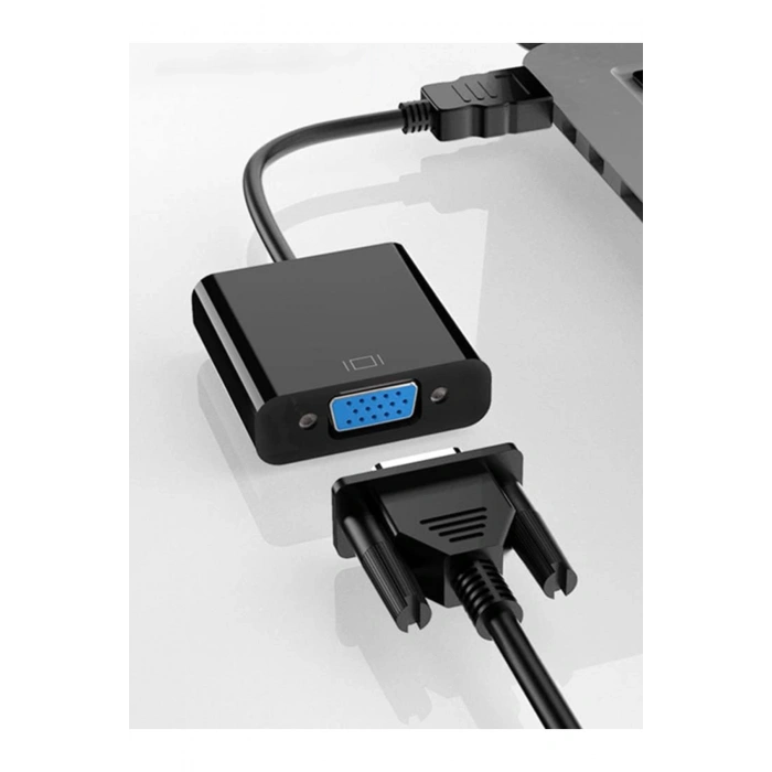 HDMI to VGA Aux Ses Destekli Çevirici Dönüştürücü