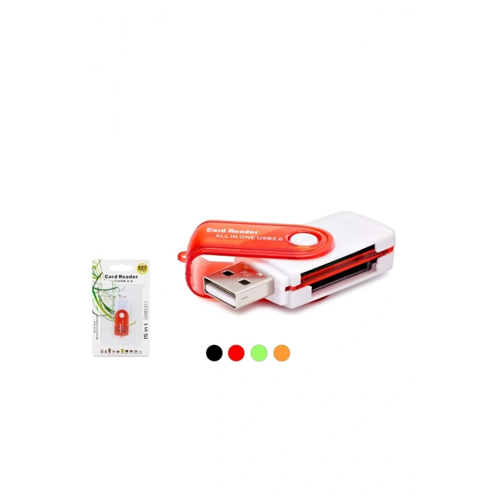 Hdx7022 Card Reader Usb All In One Çok Renkli