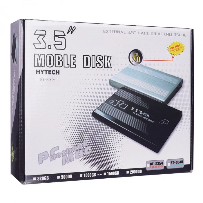 Hytech HY-HDC30 3.5 USB 2.0 SATA Harddisk Kutusu Siyah