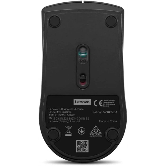 Lenovo 150 Wireless Kablosuz Mouse - Siyah