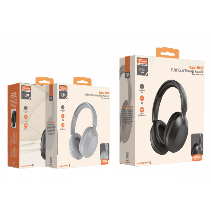 Lucatech LT-511 Kulak Üstü Wireless Kulaklık – Super Bass