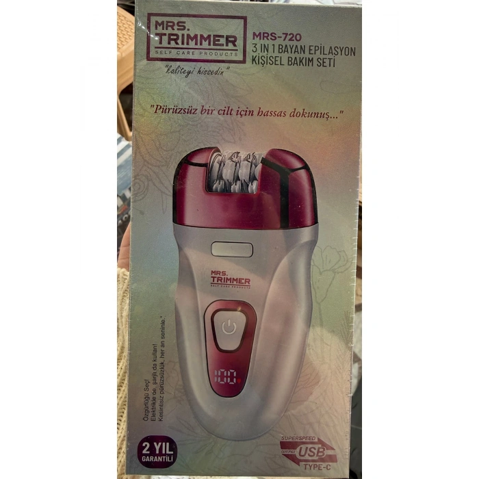 Mrs Epilatör MRS-720 Kablosuz Kullanım Tıraş Başlıklı